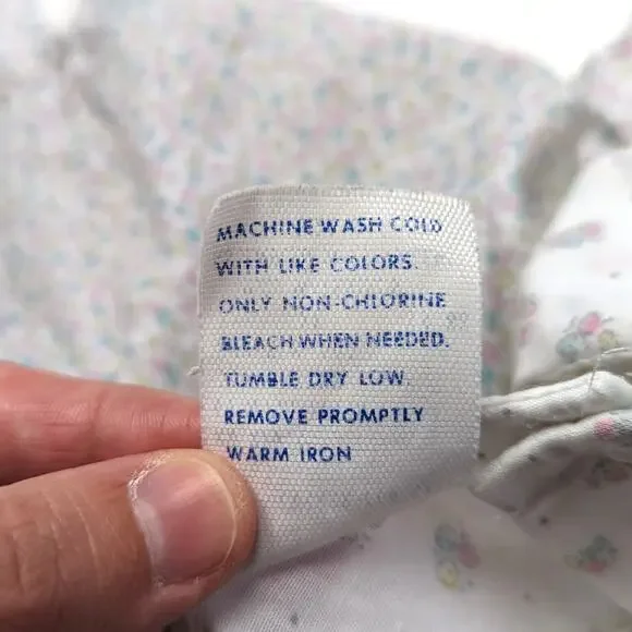 Vintage Princess Anne Dress Girls Size 6 Floral Smocked - Picture 8 of 8